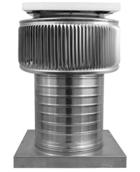 Aura Solar Exhaust Fan 365 CFM | 8" Diameter | 8" Tall Collar | Curb Mount Flange - Active Ventilation Products