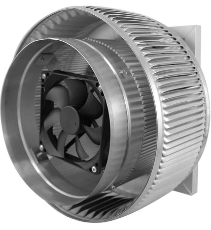 Model ASF-8-C2 | Aura Solar Fan | 8" Diameter | 2" Tall Collar | CFM: 365