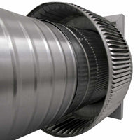 Aura Solar Exhaust Fan 365 CFM | 8" Diameter | 8" Tall Collar | Curb Mount Flange - Active Ventilation Products