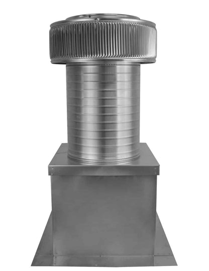 Aura Gravity Roof Ventilator 78 NFA |  10" Diameter | 12" Tall Collar  | Curb Mount Flange