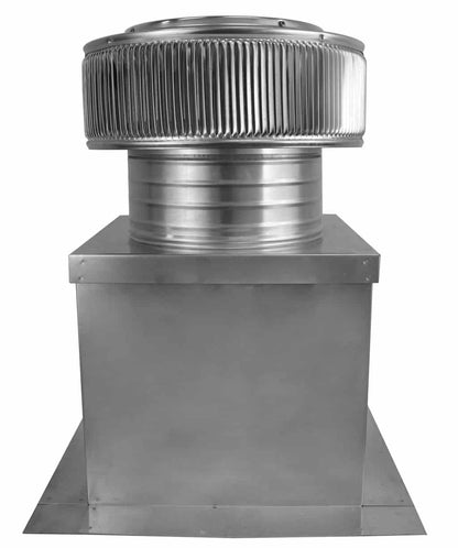 Aura Gravity Roof Ventilator 78 NFA |  10" Diameter | 4" Tall Collar  | Curb Mount Flange