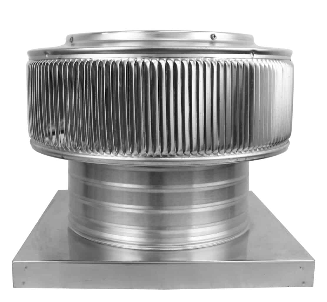 Aura Gravity Roof Ventilator 78 NFA |  10" Diameter | 4" Tall Collar  | Curb Mount Flange