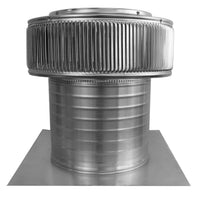 Gravity Ventilator - Aura Ventilator | 10" Diameter | 8" Tall Collar | Flat Base - Active Ventilation Products