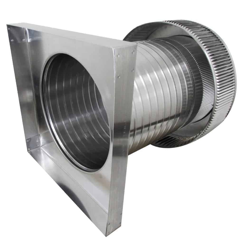 Aura Gravity Roof Ventilator 113 NFA |  12" Diameter | 12" Tall Collar  | Curb Mount Flange