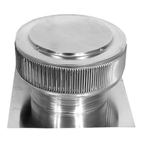 Gravity Ventilator - Aura Ventilator | 12" Diameter | 4" Tall Collar | Flat Base - Active Ventilation Products