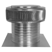 Gravity Ventilator - Aura Ventilator | 12" Diameter | 8" Tall Collar | Flat Base - Active Ventilation Products