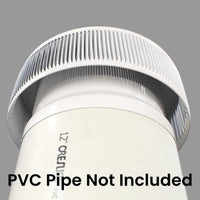 Model AV - 12 - PVC | Aura Vent | 12" Diameter | PVC Pipe Schedule 40 & 80 - Active Ventilation Products