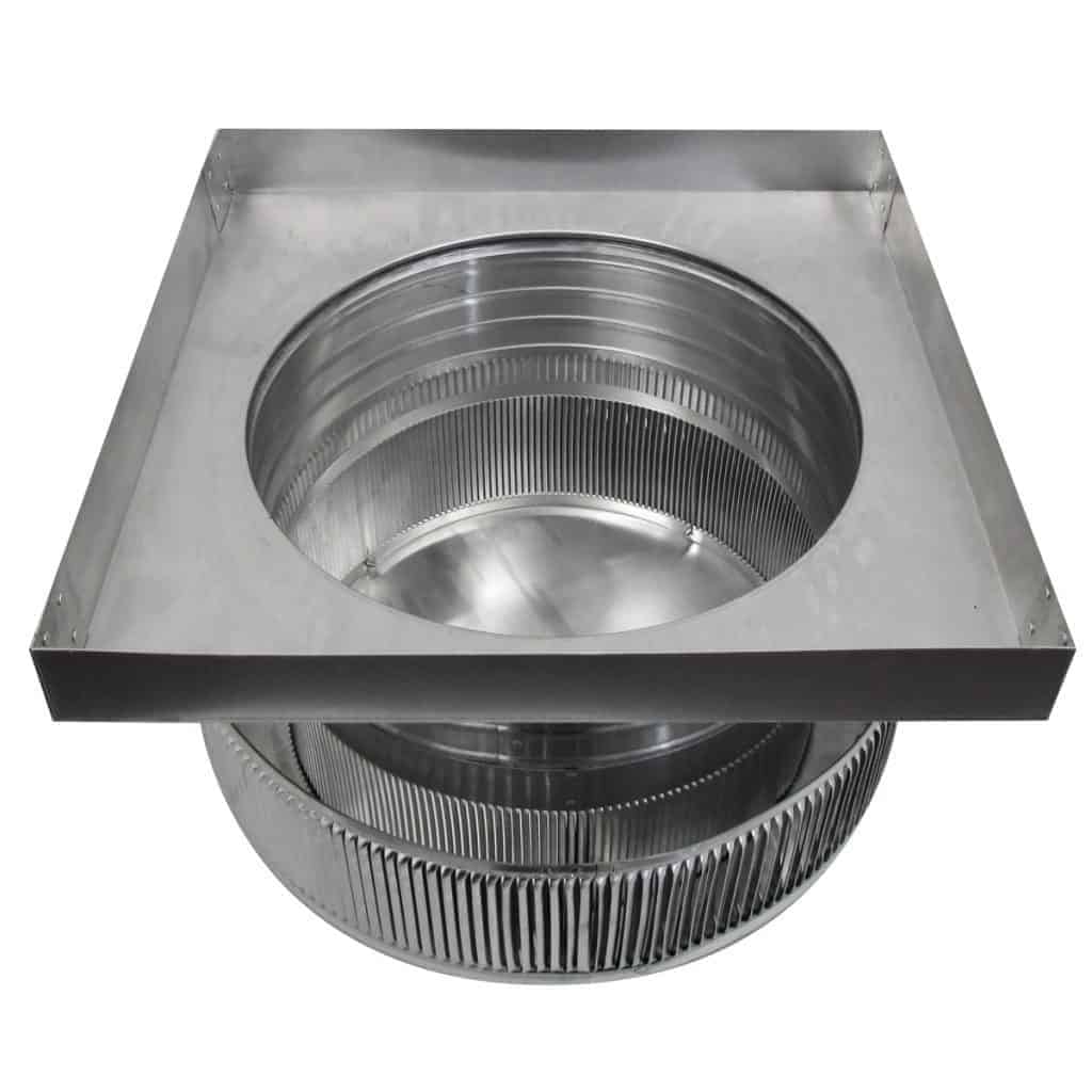 Aura Gravity Roof Ventilator 144 NFA |  14" Diameter | 4" Tall Collar  | Curb Mount Flange