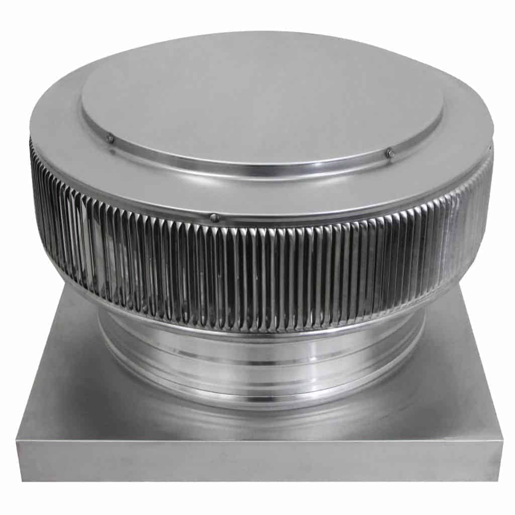 Aura Gravity Roof Ventilator 144 NFA |  14" Diameter | 4" Tall Collar  | Curb Mount Flange