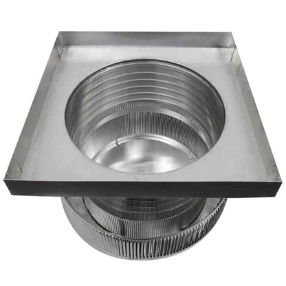 Aura Gravity Roof Ventilator 144 NFA |  14" Diameter | 6" Tall Collar  | Curb Mount Flange