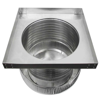 Aura Gravity Roof Ventilator 144 NFA |  14" Diameter | 8" Tall Collar  | Curb Mount Flange