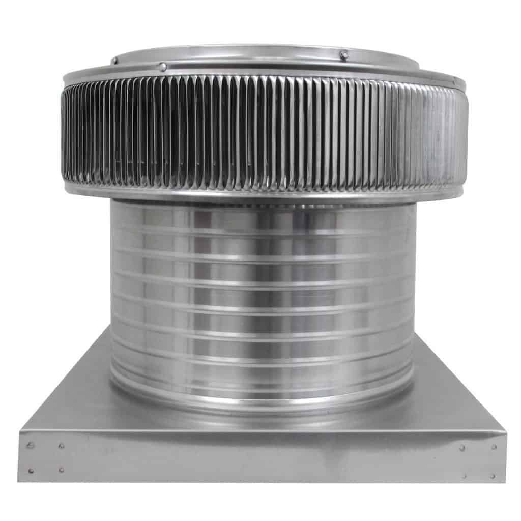 Aura Gravity Roof Ventilator 144 NFA |  14" Diameter | 8" Tall Collar  | Curb Mount Flange