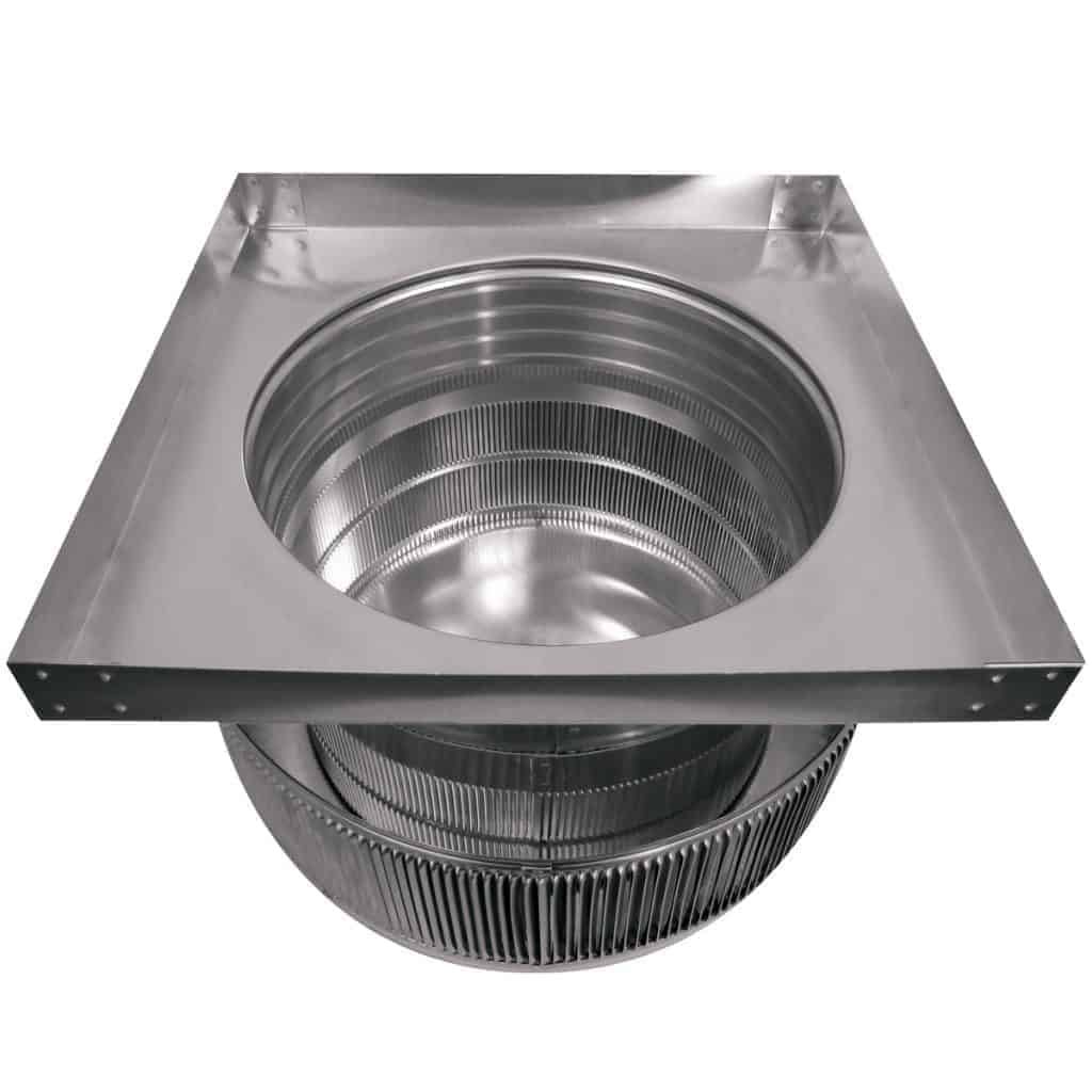 Aura Gravity Roof Ventilator 200 NFA |  16" Diameter | 4" Tall Collar  | Curb Mount Flange