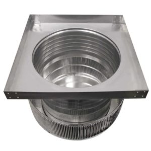 Aura Gravity Roof Ventilator 200 NFA |  16" Diameter | 6" Tall Collar  | Curb Mount Flange