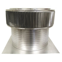 Gravity Ventilator - Aura Vent | 452 NFA | 24" Diameter | 12" Tall Collar | Flat Base - Active Ventilation Products