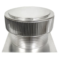 Gravity Ventilator - Aura Vent | 452 NFA | 24" Diameter | 8" Tall Collar | Flat Base - Active Ventilation Products