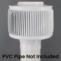 Model AV - 3 - PVC | Aura Vent | 3" Diameter | PVC Pipe Schedule 40 & 80 - Active Ventilation Products