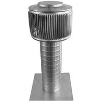 Gravity Ventilator - Aura Ventilator | 4" Diameter | 12" Tall Collar | Flat Base - Active Ventilation Products