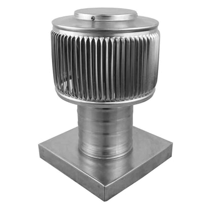 Aura Gravity Roof Ventilator 12 NFA |  4" Diameter | 4" Tall Collar  | Curb Mount Flange