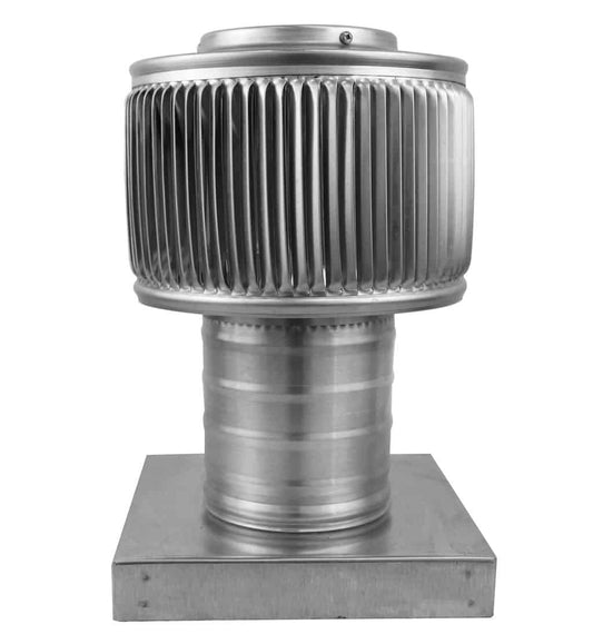 Aura Gravity Roof Ventilator 12 NFA |  4" Diameter | 4" Tall Collar  | Curb Mount Flange