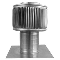 Gravity Ventilator - Aura Ventilator | 4" Diameter | 4" Tall Collar | Flat Base - Active Ventilation Products