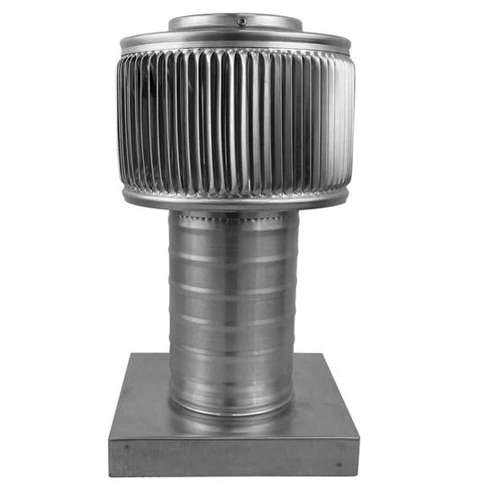 Aura Gravity Roof Ventilator 12 NFA |  4" Diameter | 6" Tall Collar  | Curb Mount Flange