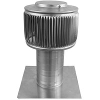Gravity Ventilator - Aura Ventilator | 4" Diameter | 6" Tall Collar | Flat Base - Active Ventilation Products