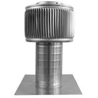Gravity Ventilator - Aura Ventilator | 4" Diameter | 6" Tall Collar | Flat Base - Active Ventilation Products