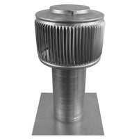 Gravity Ventilator - Aura Ventilator | 4" Diameter | 8" Tall Collar | Flat Base - Active Ventilation Products