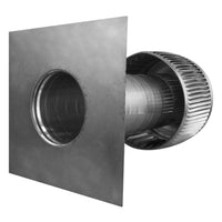 Gravity Ventilator - Aura Ventilator | 4" Diameter | 8" Tall Collar | Flat Base - Active Ventilation Products