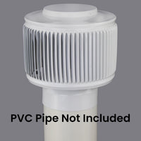 Model AV - 4 - PVC | Aura Vent | 4" Diameter | PVC Pipe Schedule 40 & 80 - Active Ventilation Products