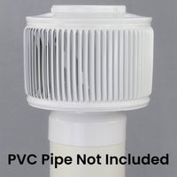 Model AV - 4 - PVC | Aura Vent | 4" Diameter | PVC Pipe Schedule 40 & 80 - Active Ventilation Products