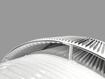 Gravity Roof Ventilator 42" dia with Curb Mount Base