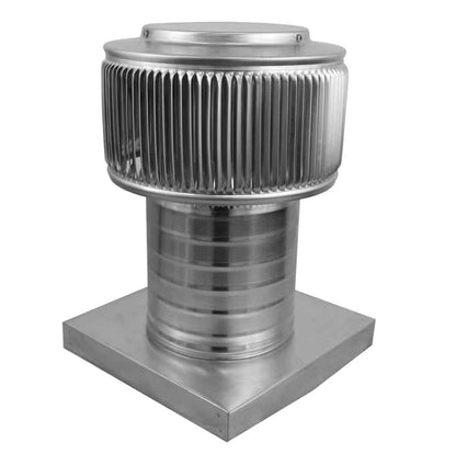 Aura Gravity Roof Ventilator 28 NFA |  6" Diameter | 6" Tall Collar  | Curb Mount Flange