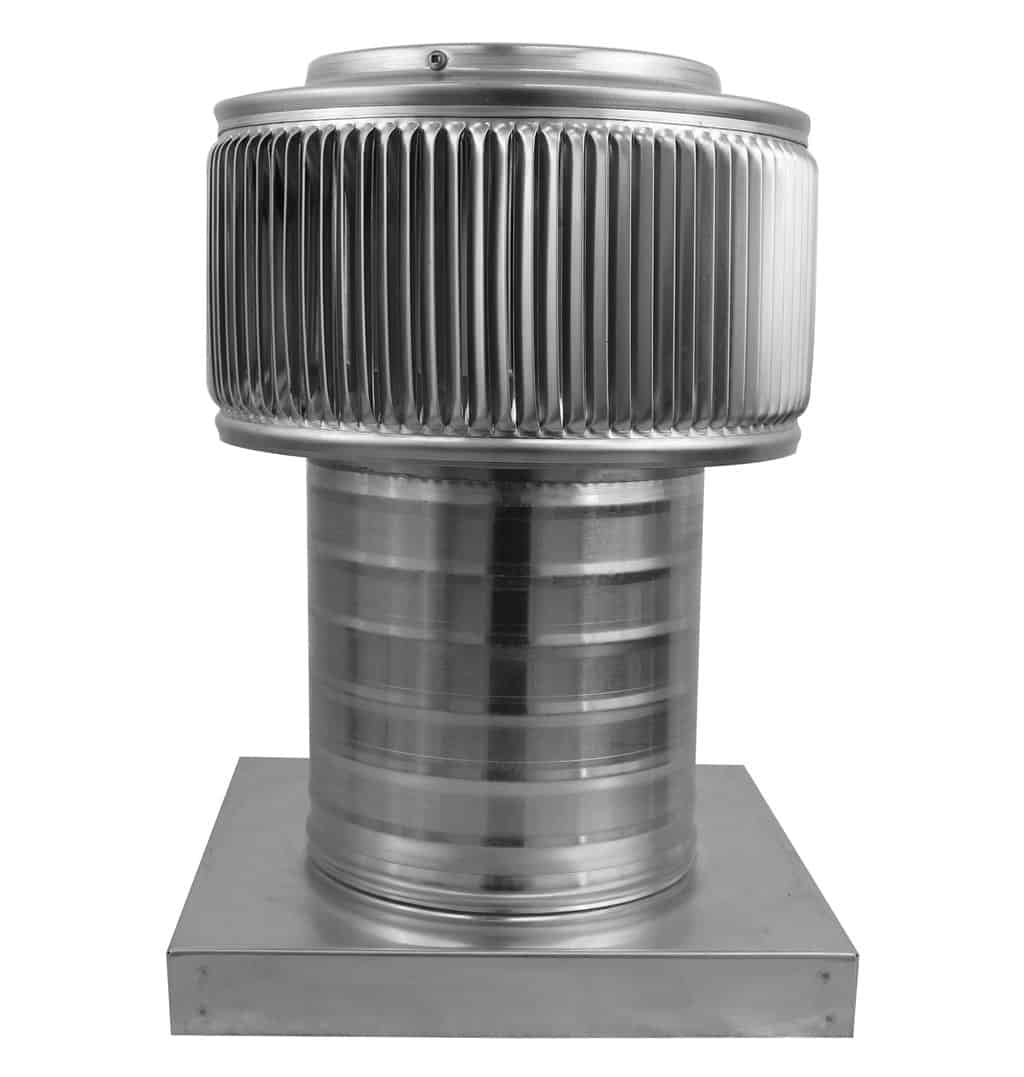 Aura Gravity Roof Ventilator 28 NFA |  6" Diameter | 6" Tall Collar  | Curb Mount Flange