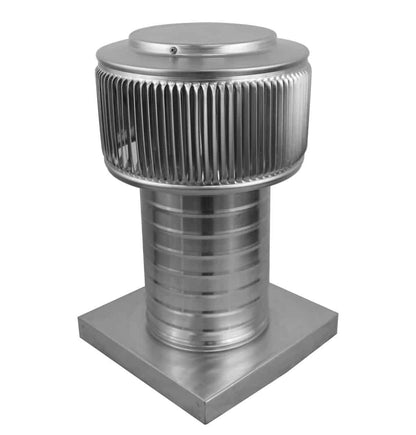 Aura Gravity Roof Ventilator 28 NFA |  6" Diameter | 8" Tall Collar  | Curb Mount Flange