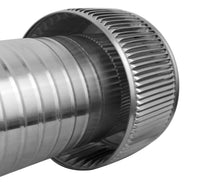 Gravity Ventilator - Aura Ventilator | 6" Diameter | 8" Tall Collar | Flat Base - Active Ventilation Products