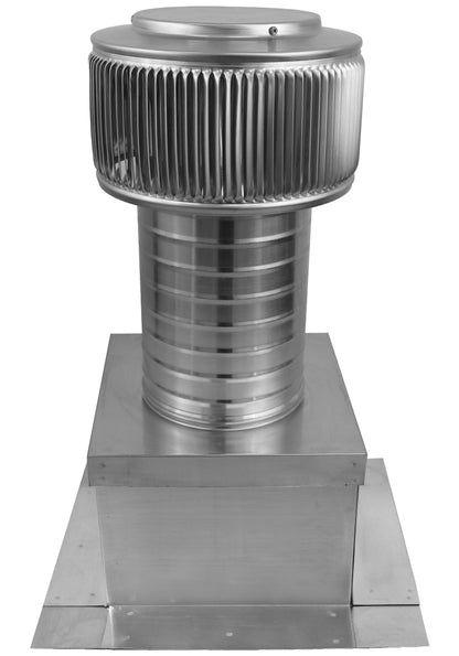 Aura Gravity Roof Ventilator 28 NFA |  6" Diameter | 8" Tall Collar  | Curb Mount Flange