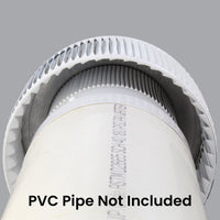 Model AV - 6 - PVC | Aura Vent | 6" Diameter | PVC Pipe Schedule 40 & 80 - Active Ventilation Products