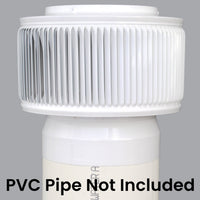 Model AV - 6 - PVC | Aura Vent | 6" Diameter | PVC Pipe Schedule 40 & 80 - Active Ventilation Products