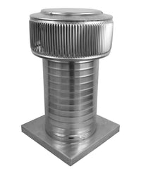 Model AF - 8 - C12 - CMF | Aura Fan | 8" Diameter | 12" Tall Collar | Curb Mount Flange | CFM: 250 - Active Ventilation Products
