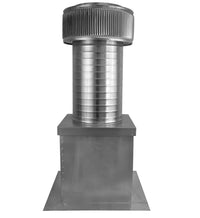 Model AF - 8 - C12 - CMF | Aura Fan | 8" Diameter | 12" Tall Collar | Curb Mount Flange | CFM: 250 - Active Ventilation Products