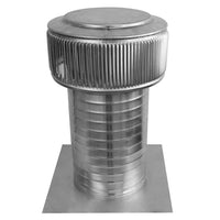 Gravity Ventilator - Aura Ventilator | 8" Diameter | 12" Tall Collar | Flat Flange | 50 Sq. In. NFA - Active Ventilation Products