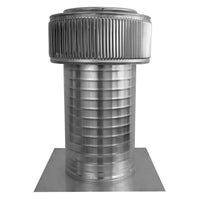 Gravity Ventilator - Aura Ventilator | 8" Diameter | 12" Tall Collar | Flat Flange | 50 Sq. In. NFA - Active Ventilation Products