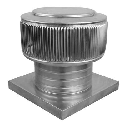 Aura Gravity Roof Ventilator 50 NFA |  8" Diameter | 4" Tall Collar  | Curb Mount Flange