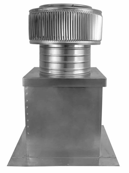 Aura Gravity Roof Ventilator 50 NFA |  8" Diameter | 4" Tall Collar  | Curb Mount Flange