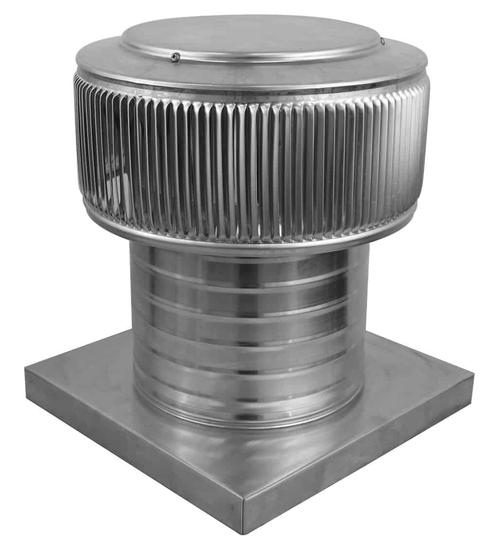 Aura Gravity Roof Ventilator 50 NFA |  8" Diameter | 6" Tall Collar  | Curb Mount Flange