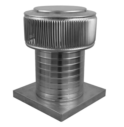 Aura Gravity Roof Ventilator 50 NFA |  8" Diameter | 8" Tall Collar  | Curb Mount Flange