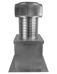 Model AF - 8 - C8 - CMF | Aura Fan | 8" Diameter | 8" Tall Collar | Curb Mount Flange | CFM: 250 - Active Ventilation Products