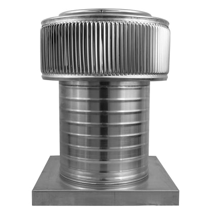 Aura Gravity Roof Ventilator 50 NFA |  8" Diameter | 8" Tall Collar  | Curb Mount Flange